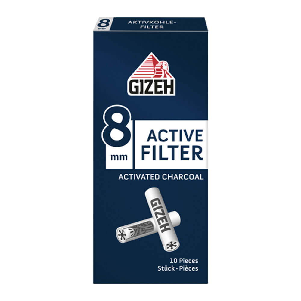 GIZEH 8mm 200 Aktivkohlefilter –